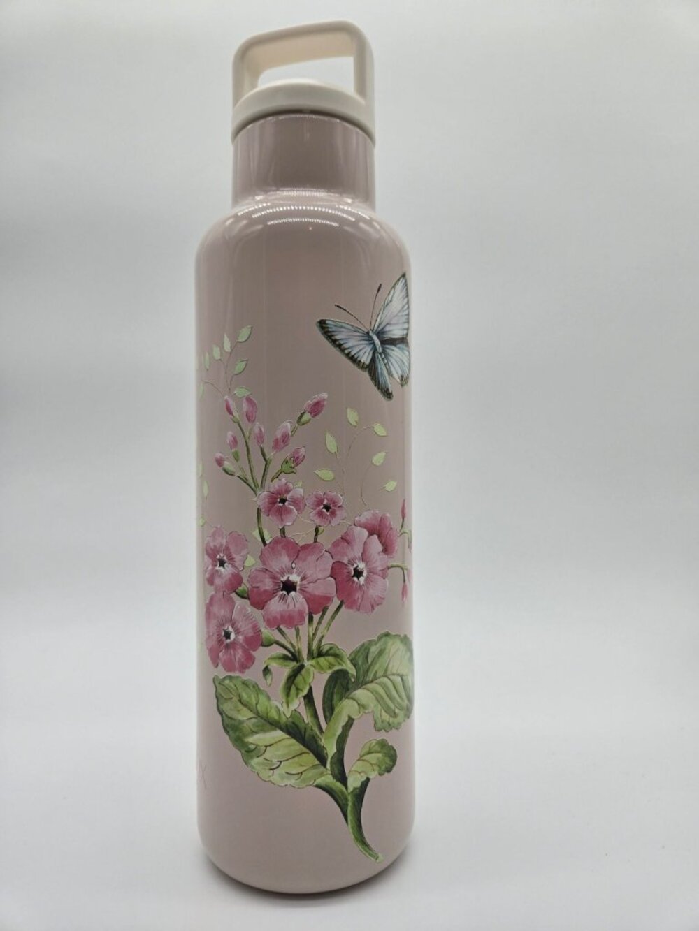 Lenox Butterfly Meadow Pink 18 oz Insulated Water Bottle Leak Proof NWT - Picture 3 of 5